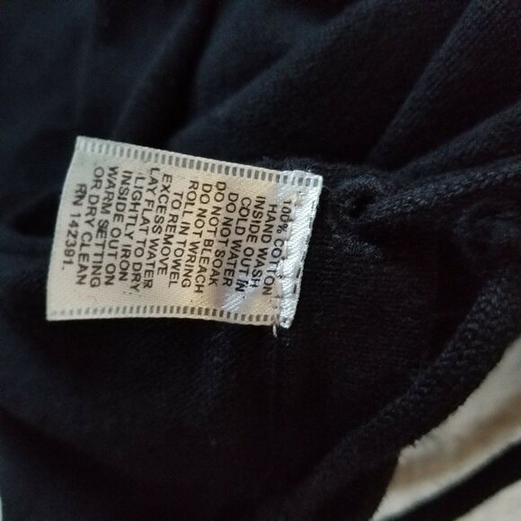 Project Womens Side-Ties Crewneck Sweater XS Black Long Sleeve Pullover New $150 - Picture 4 of 8